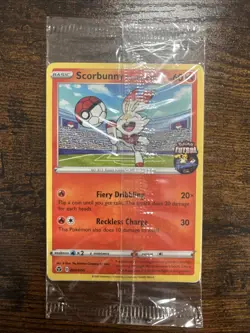 Scorbunny On The Ball 004/005 Exclusive Futsal Promo Pokemon Sealed US SELLER - Image 1