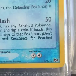 Pokemon TCG - Swampert - 2004 POP Promo 1 - 5/17 - Rare Holo - Image 3