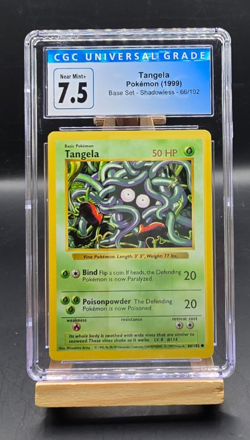 Pokemon Tangela Shadowless Base Set 1999 CGC 7.5 - Image 1