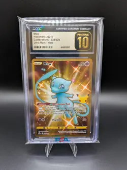 2021 Pokemon TCG Celebrations MEW #025/025 UR Holo - CGC 10 PRISTINE - Image 1