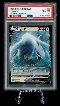 PSA 10 GEM MINT Lugia V Ultra Rare Holo Silver Tempest Pokemon 2022 138/195 -96 - Image 1