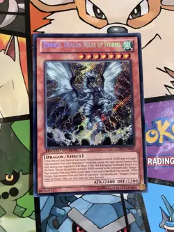 Yugioh Tempest, Dragon Ruler of Storms CT10-EN004 Secret Rare - NM - ERROR - Image 1