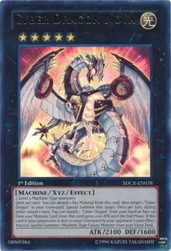 Damaged, English Yu Gi Oh Oversized Promo - Cyber Dragon Nova - SDCR-EN038 Yu-Gi - Image 1