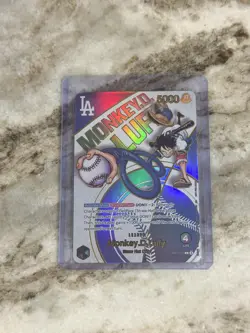One Piece Monkey.D.Luffy La Dodgers Collaborative Card! - Image 1