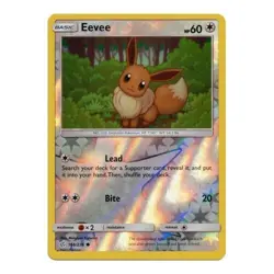 Eevee 166/236 Reverse Holo Cosmic Eclipse Pokemon Card LP - Image 1