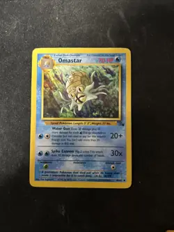 Omastar 40/62 Fossil Set Pokemon TCG Card WoTC D8 - Image 1