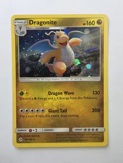 Dragonite 96/149 Sun & Moon 2017 COSMOS HOLO RARE Pokemon Card - LP - Image 1