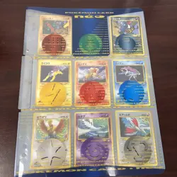 Pokemon Card Japanese Neo Genesis Premium File 3 Folder w/ 9 cards - Image 1