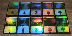 Magic MTG LOTR Basic Land Set (1 each of 10) FOIL Tales of Middle-earth Bundle - Image 2