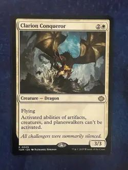 MTG Clarion Conqueror Rare # 0005 - Tarkir: Dragonstorm - LP - Image 1