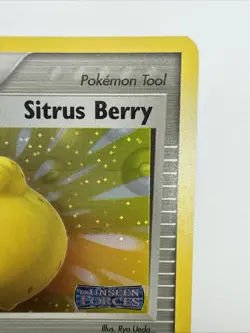 Sitrus Berry 91/115 EX Unseen Forces Reverse Holo Uncommon Stamped Pokemon Card - Image 4