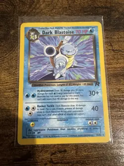 Pokemon Dark Blastoise 20/82 Team Rocket Unlimited Rare Regular 70 HP Card - Image 1