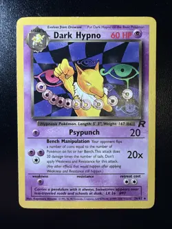 FREE SHIPPING Pokemon Dark Hypno 26/82 Team Rocket Rare Non-Holo - Image 1