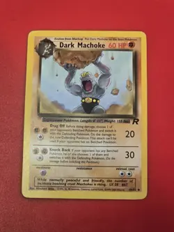 Dark Machoke 40/82 Base Set Series Team Rocket Uncommon Stage 1 Pokemon Card - Image 1