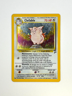 Pokemon TCG - Clefable 5/130 Holo Rare - Base Set 2 - Image 1