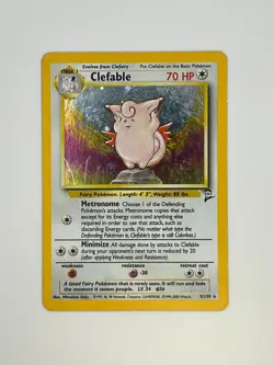 Pokemon TCG - Clefable 5/130 Holo Rare - Base Set 2 - Image 2