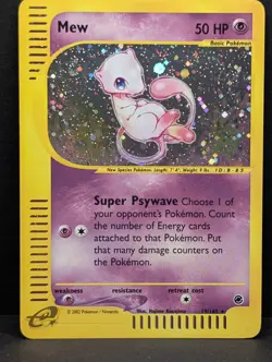 Mew 019/165 Expedition Base Set Holo Ultra Rare Pokemon TCG Nintendo ereader LP+ - Image 1