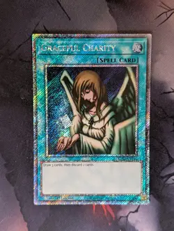 Graceful Charity RA03-EN116 Platinum Secret Rare 1st Edition YuGiOh TCG Card - Image 1