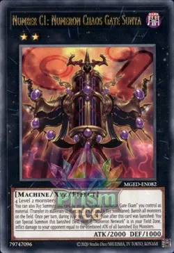 Number C1: Numeron Chaos Gate Sunya rare MGED-EN082 Yugioh - Image 1