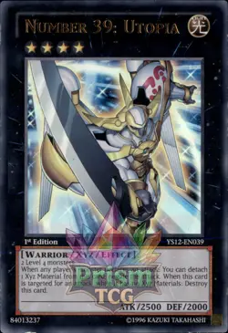 1st ed Number 39: Utopia ultra rare YS12-EN039 Yugioh - Image 1