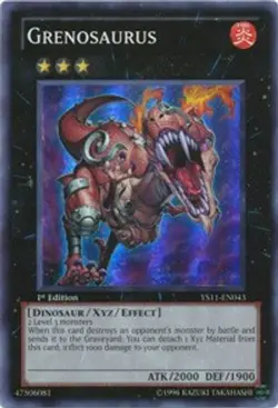 Grenosaurus - YS11-EN043 - Super Rare 1st Edition Yugioh - Image 1
