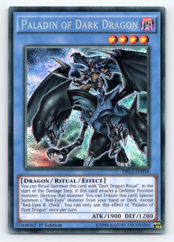 Paladin of Dark Dragon - DRL2-EN018 - Secret Rare - 1st Edition Yugioh - Image 1