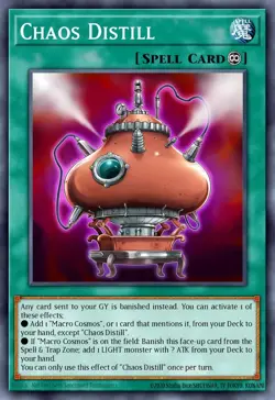 MZMU-EN026 Chaos Distill Super Rare YuGiOh! PRE ORDER - Image 1