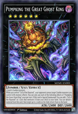 MZMU-EN005 Pumpking the Great Ghost King Ultra Rare YuGiOh! PRE ORDER - Image 1