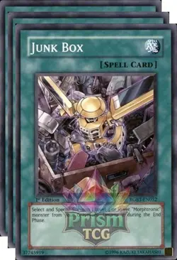 X3 Playset 1st Ed Junk Box RGBT-EN052 Yugioh - Image 1