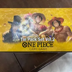 One Piece TCG DISPLAY 12x Mini Tin Pack Set VOL. 2 All 3 characters x4 fast ship - Image 1