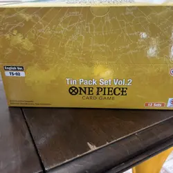 One Piece TCG DISPLAY 12x Mini Tin Pack Set VOL. 2 All 3 characters x4 fast ship - Image 2