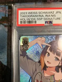 Hololive Weiss Schwarz PSA 10 Ninomae Ina'nis Sign SSP HOL/W104-116SSP - Image 3