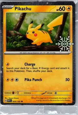 Pikachu - (Holiday Calendar) 025/165 - Pokemon Card - Sealed - Image 1