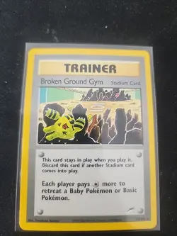Pokemon Card - Broken Ground Gym Neo Destiny 92/105 Rare - Image 1