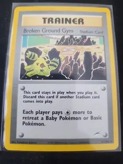 Pokemon Card - Broken Ground Gym Neo Destiny 92/105 Rare - Image 3