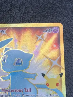 B6 Pokemon Card - Mew 025/025 Secret Rare Celebrations 25th Anniversary Gold NM - Image 3