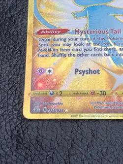B6 Pokemon Card - Mew 025/025 Secret Rare Celebrations 25th Anniversary Gold NM - Image 5
