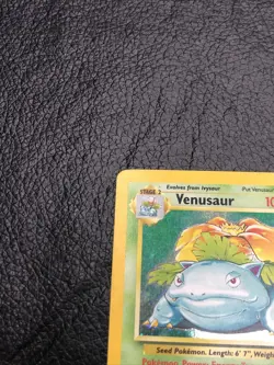 B6 Venusaur 15/130 Base Set 2 Unlimited Holo Rare WotC Vintage Pokemon TCG Card - Image 2