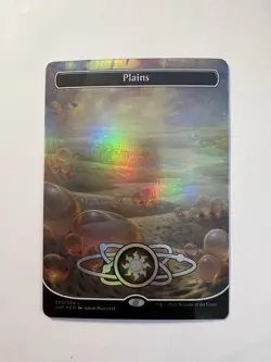 Plains - FOIL BORDERLESS Planetary (#235) - MTG Unfinity - NM - Image 1