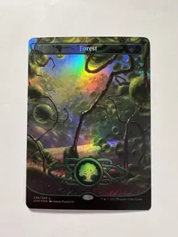 Forest - FOIL BORDERLESS Planetary (#239) - MTG Unfinity - NM - Image 1