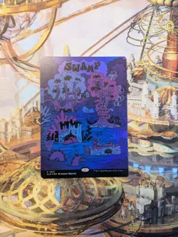 MTG Swamp (1947) - Rainbow Foil - SLD Rare - NM - Image 1