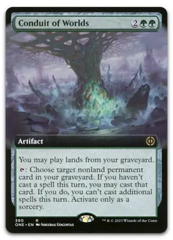 Conduit of Worlds (Extended Art) #390 NM Phyrexia All Will Be One ONE Magic MTG - Image 1