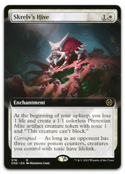 Skrelv's Hive (Extended Art) #376 (NM) Phyrexia All Will Be One ONE Magic MTG - Image 1
