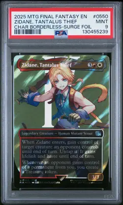 2025 MTG FINAL FANTASY #0550 ZIDANE, TANTALUS THIEF PSA 9 - Image 1