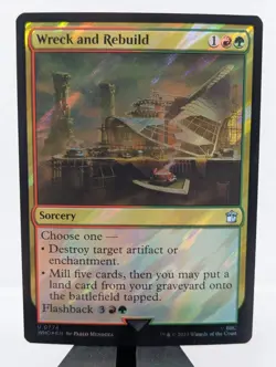 Wreck and Rebuild (SURGE FOIL) | Showcase | Doctor WHO | MTG EDH Land Ramp | - Image 1