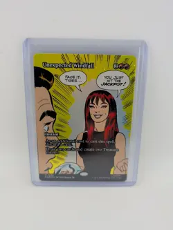 MTG Unexpected Windfall 0029 Regular (Borderless) Marvel's Spider-man NM MAR - Image 1