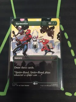 MTG Magic The Gathering Harmonize SLD Rare Secret Lair Spider-Man Green - Image 1