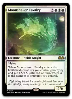 Moonshaker Cavalry #21 (Foil) (NM) Wilds of Eldraine WOE Magic MTG - Image 1