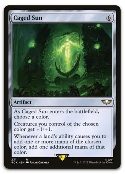 Caged Sun #231 (NM) Warhammer 40,000 40K Magic MTG - Image 1