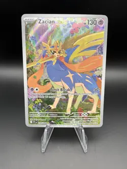 Pokemon TCG Zacian 100/094 Phantasmal Flames Illustration Rare NM - Image 1